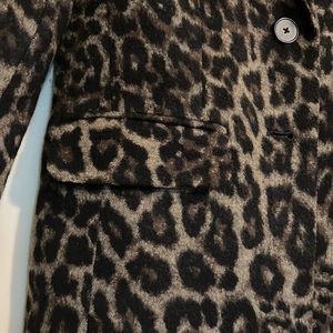 Banana Republic leopard coat in S. Like new.